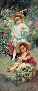 Konstantin Makovsky Children of the Artist, France oil painting artist